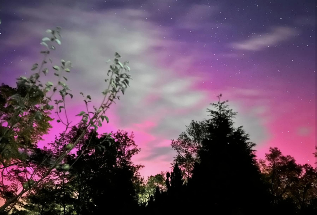 New York Northern Lights, auroras over the Catskills and Ulster County, NY